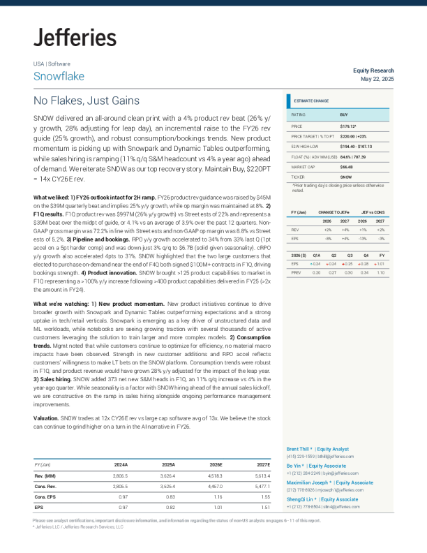 雪花（SNOW）：没有失误，只有收益
