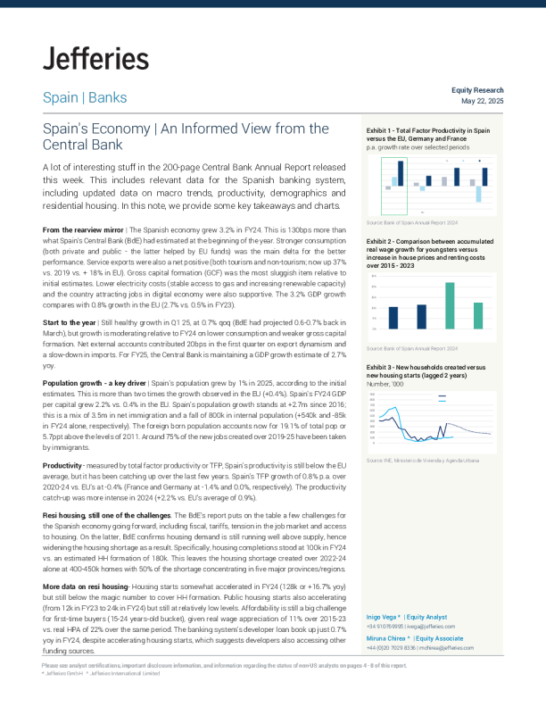 西班牙经济 来自中央银行的深刻见解