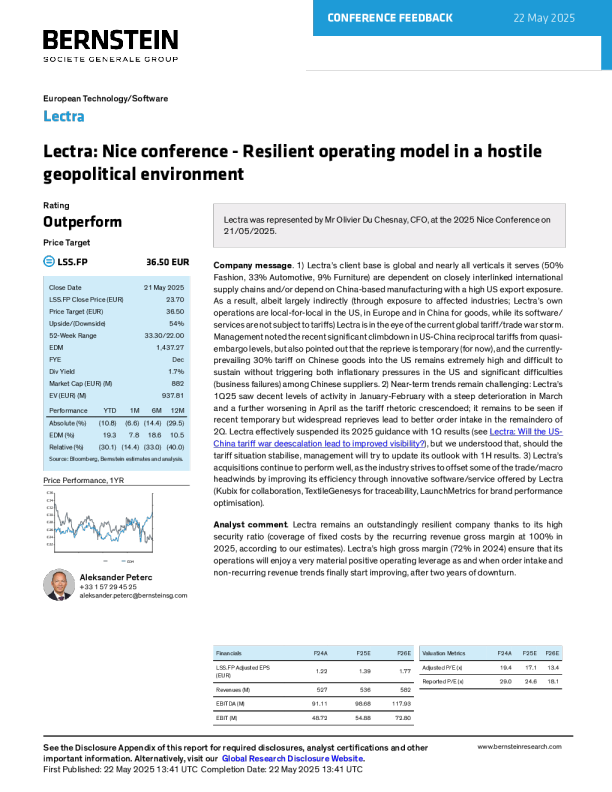力克：尼斯会议 - 在敌对地缘政治环境中的弹性运营模式