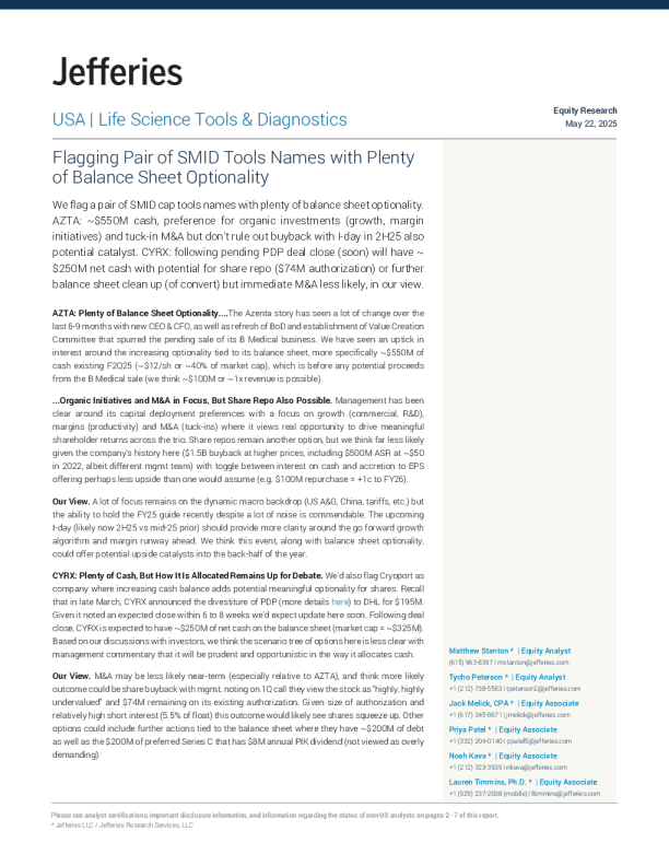 标记具有大量资产负债表灵活性的中小市值工具公司