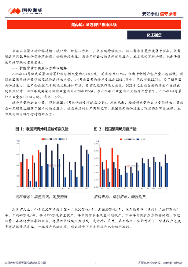 聚丙烯：多方利空 熊市延续
