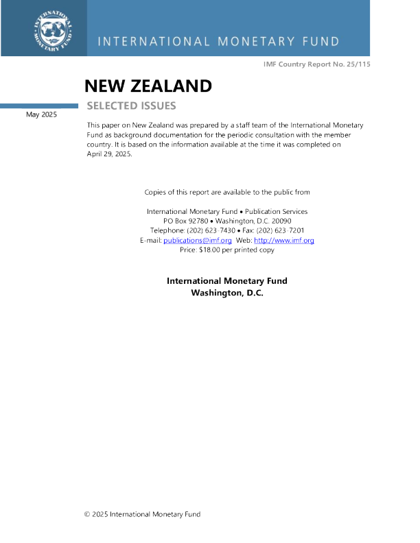 新西兰:选定问题