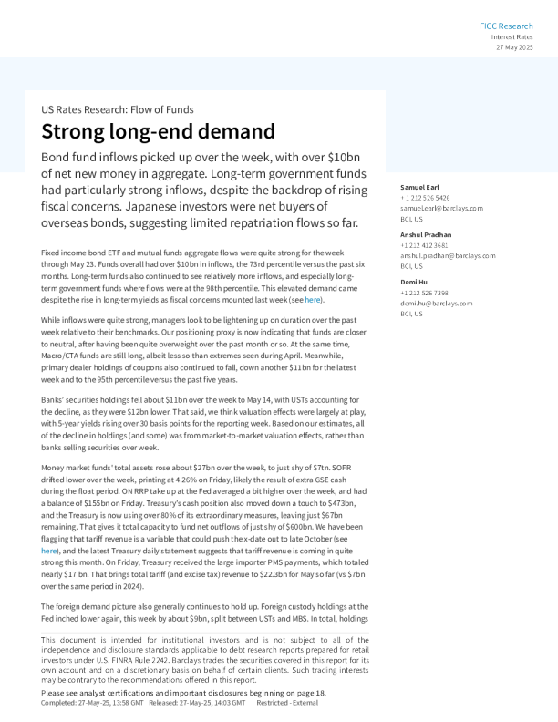 强劲的长期需求