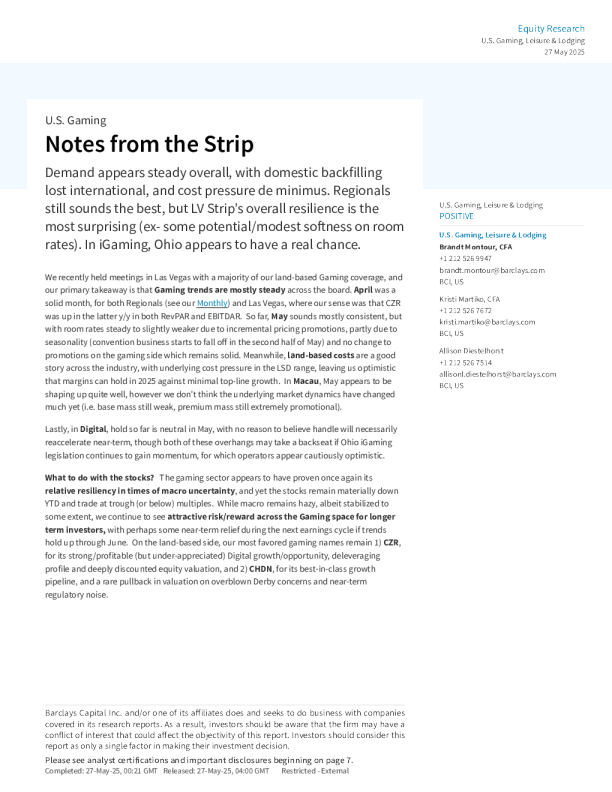 拉斯维加斯大道观察