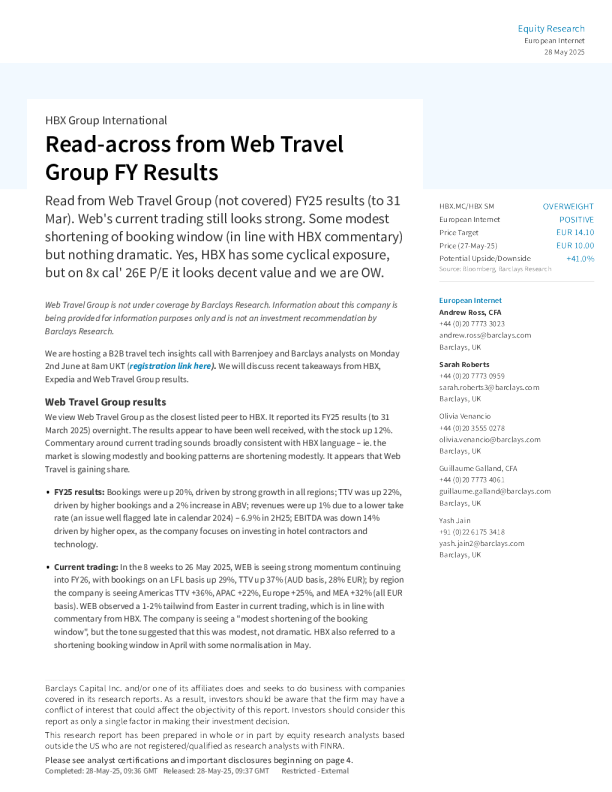 HBX集团国际：从Web Travel集团财年业绩中获得的启示