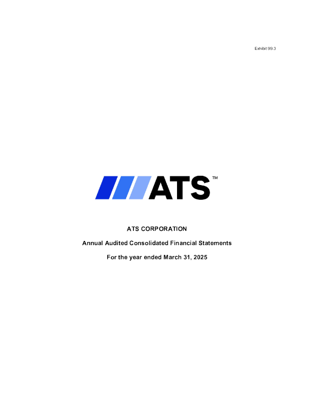 ATS Corp 2024年度报告