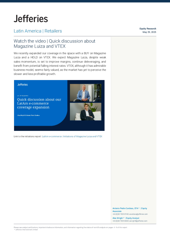 拉丁美洲零售商：Magazine Luiza和VTEX的快速讨论