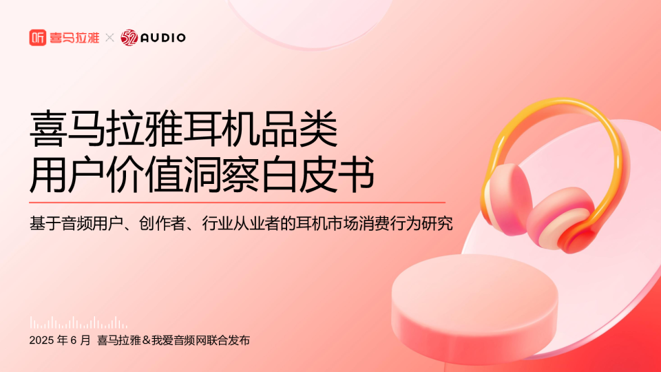 喜马拉雅耳机品类用户价值洞察白皮书