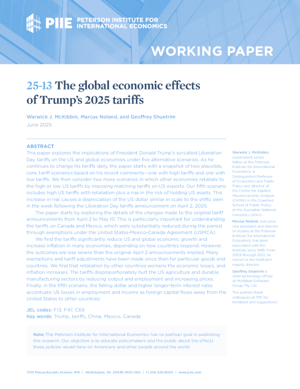 特朗普2025年关税对全球经济的影响