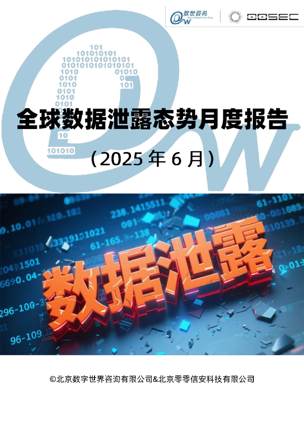 全球数据泄露态势月度报告