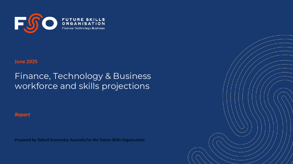 金融、技术和商业劳动力和技能预测