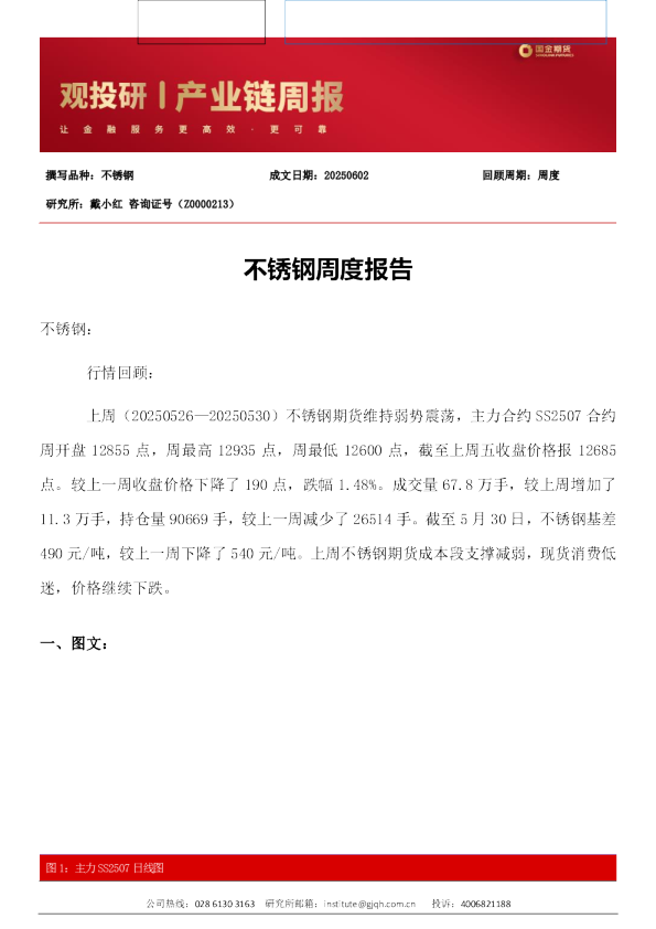 不锈钢周度报告