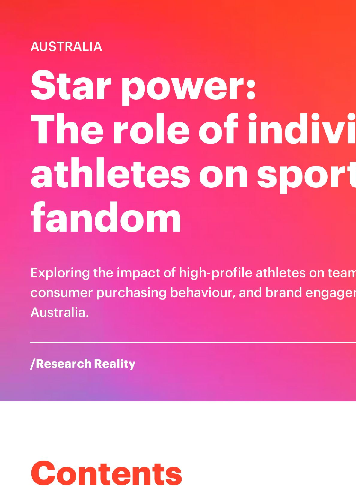 澳大利亚报告-明星力量：个人运动员在体育迷中的作用