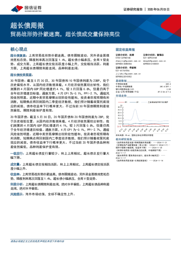 超长债周报:贸易战形势扑簌迷离,超长债成交量保持高位