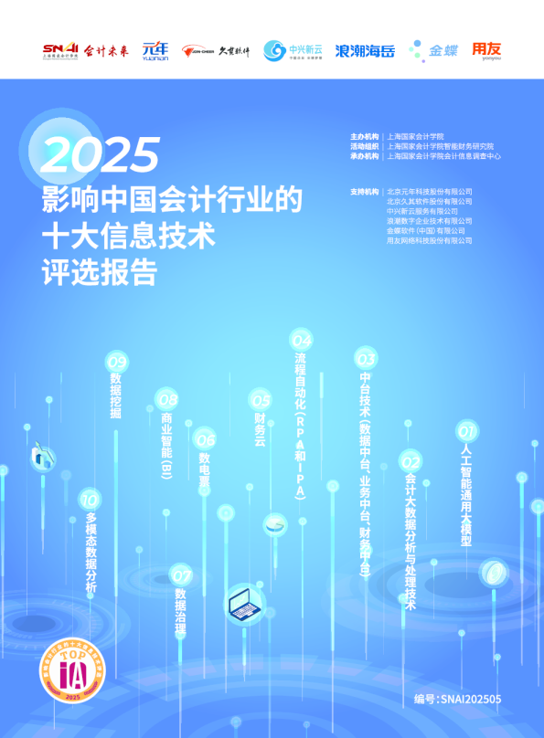 2025影响中国会计行业的十大信息技术评选报告