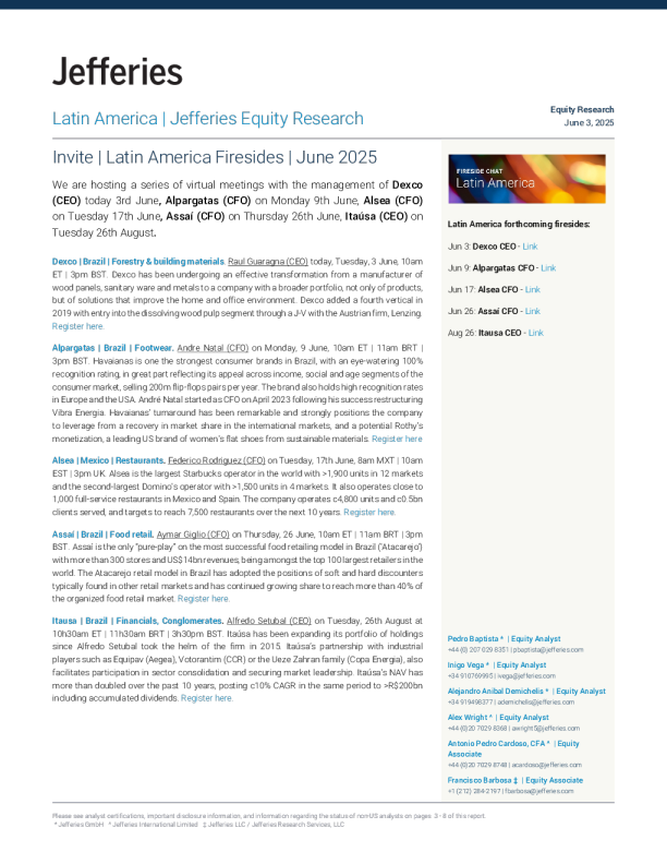 邀请|拉丁美洲炉边谈话| 2025年6月