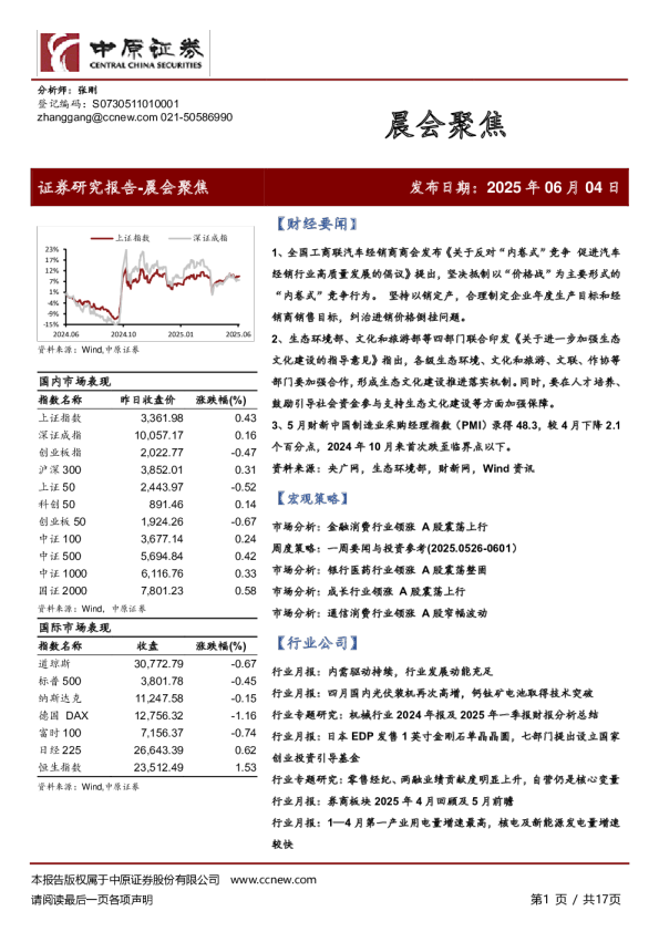 晨会聚焦