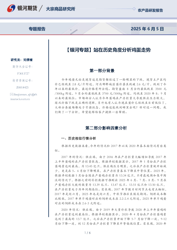 站在历史角度分析鸡蛋走势