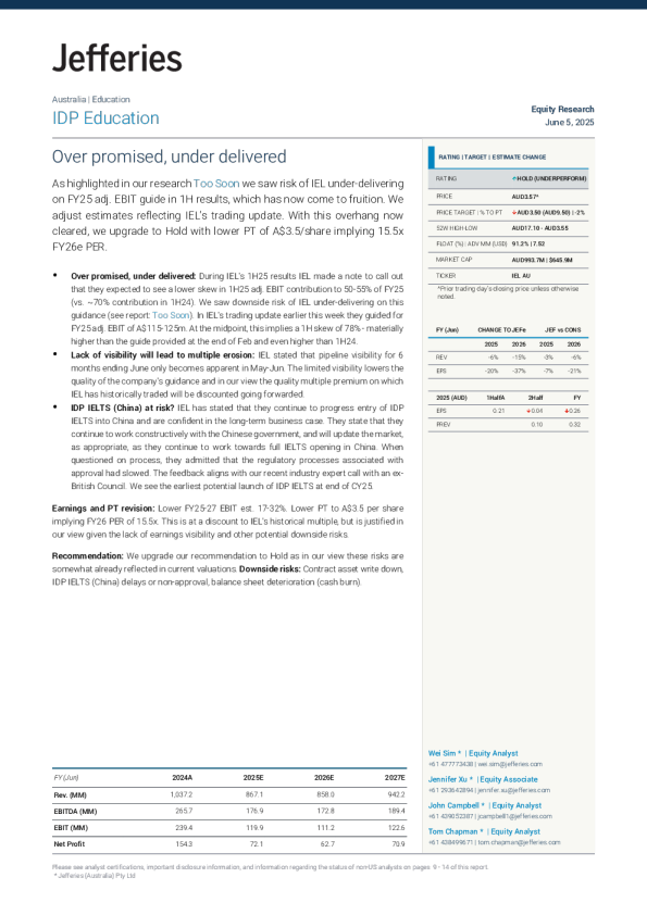 IDP教育：承诺过多，交付不足