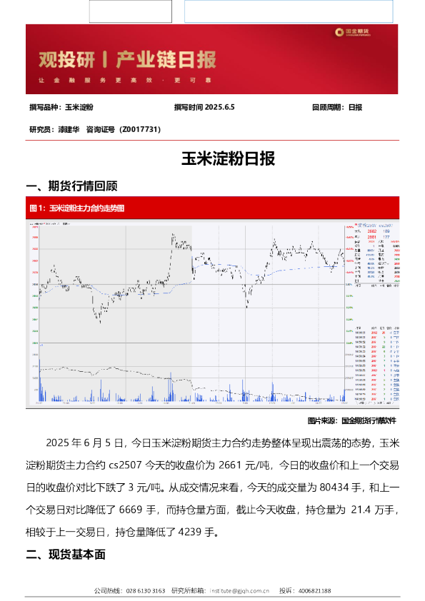 玉米淀粉日报