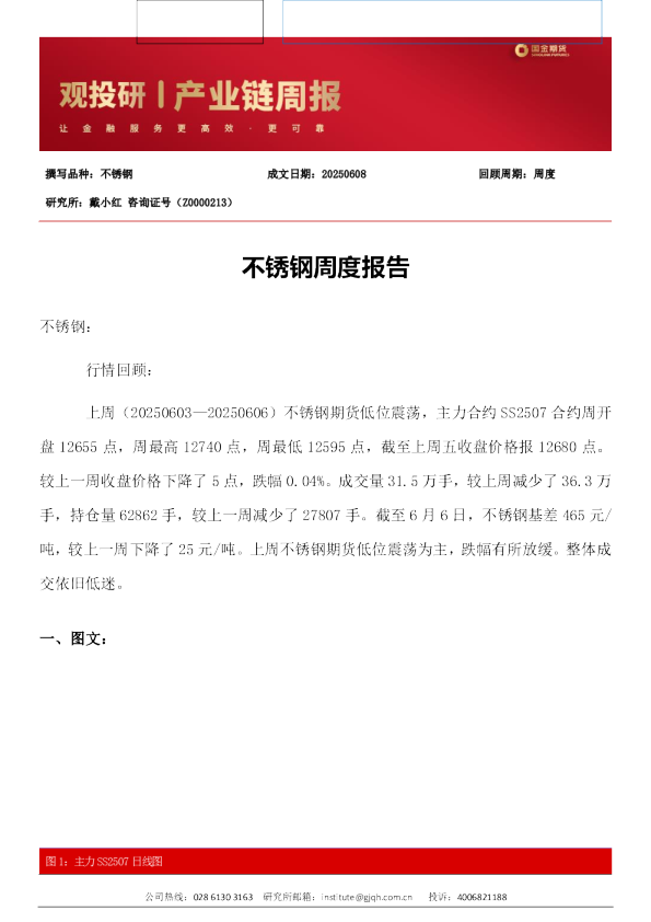 不锈钢周度报告