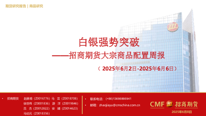 大宗商品配置周报：白银强势突破