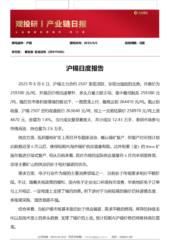 观投研之沪锡日报