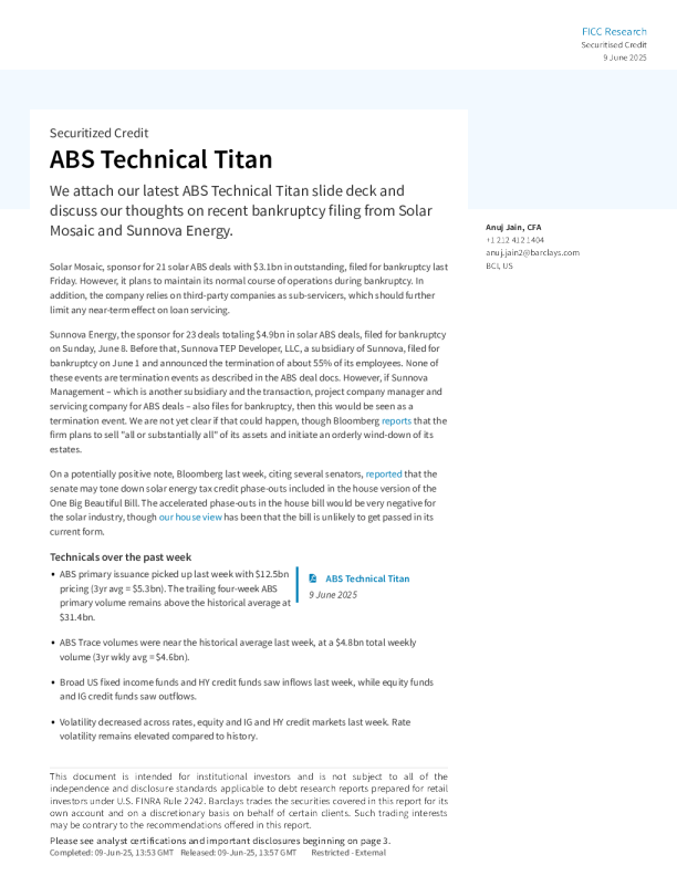 资产支持证券技术巨头