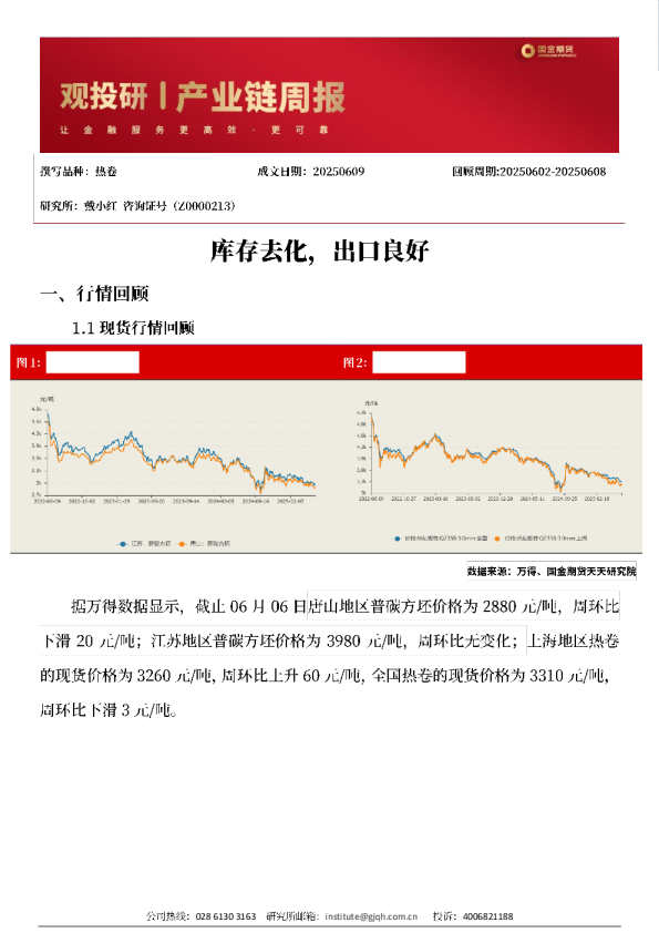 库存去化，出口良好