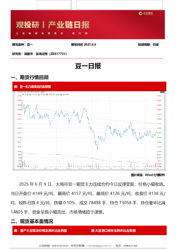 观投研之豆一日报