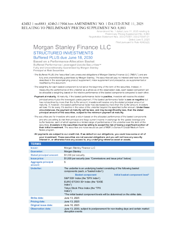 摩根士丹利美股招股说明书(2025-06-11版)