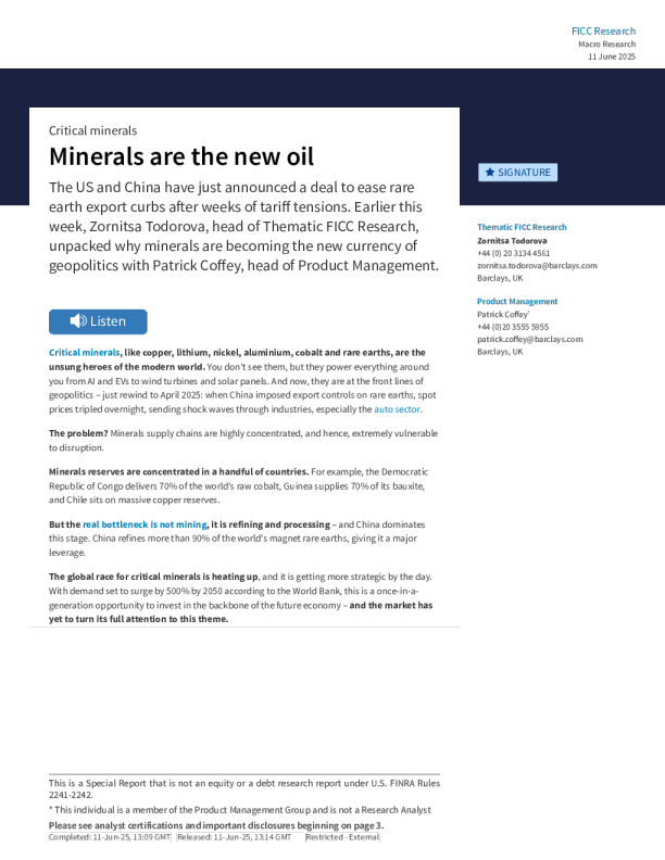 矿物是新的石油