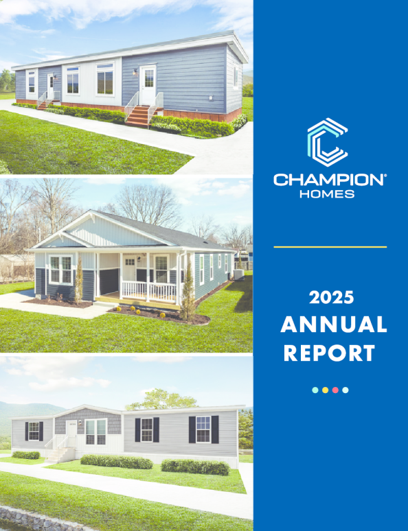 Champion Homes 2024年度报告