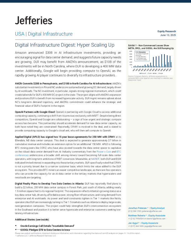 数字基础设施摘要：超大规模扩张