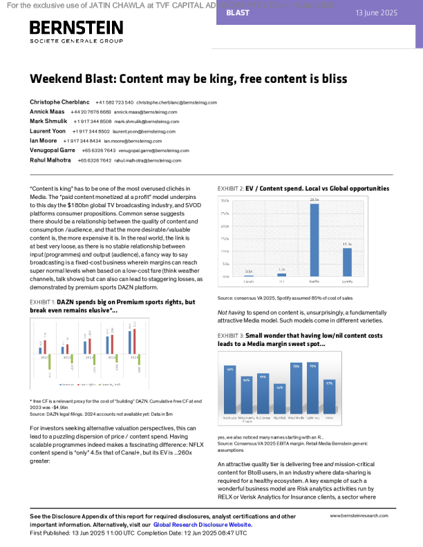 周末速报：内容为王，免费内容是福