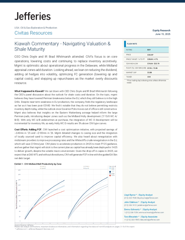 基洼岛评论-探索估值与页岩成熟度