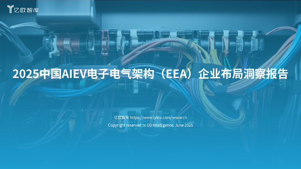 2025中国AIEV电子电气架构（EEA）企业布局洞察报告