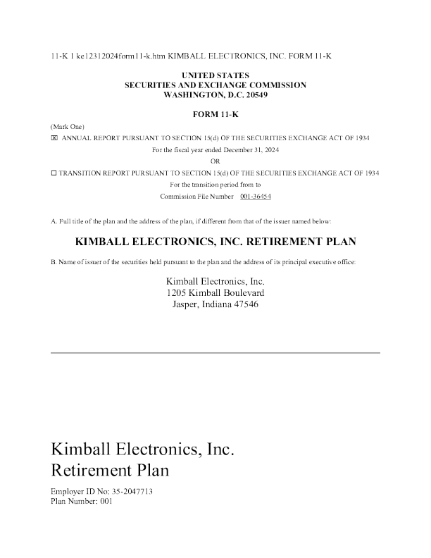 金博尔电子公司2024年度报告