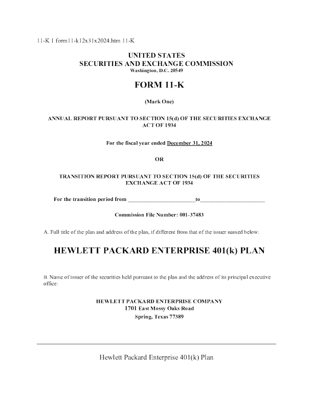 慧与 2024年度报告