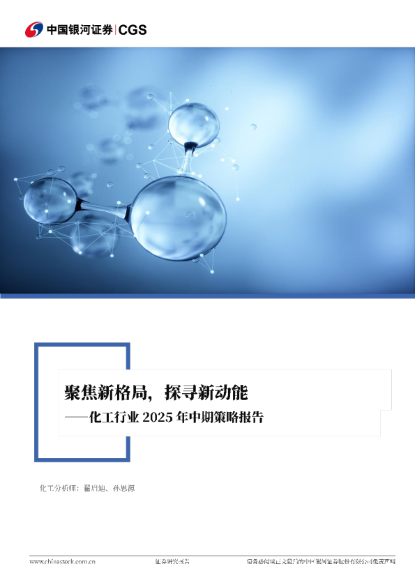 化工行业2025年中期策略报告：聚焦新格局，探寻新动能