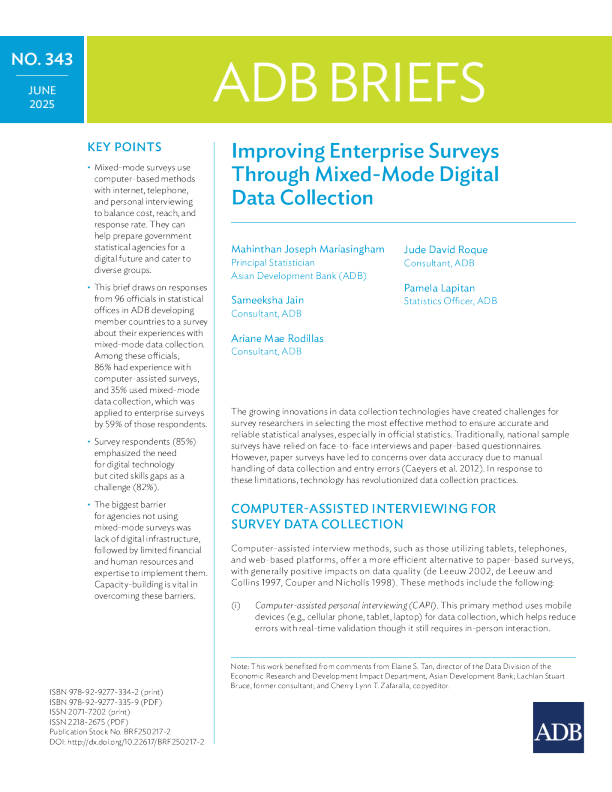 通过混合模式数字数据收集改进企业调查