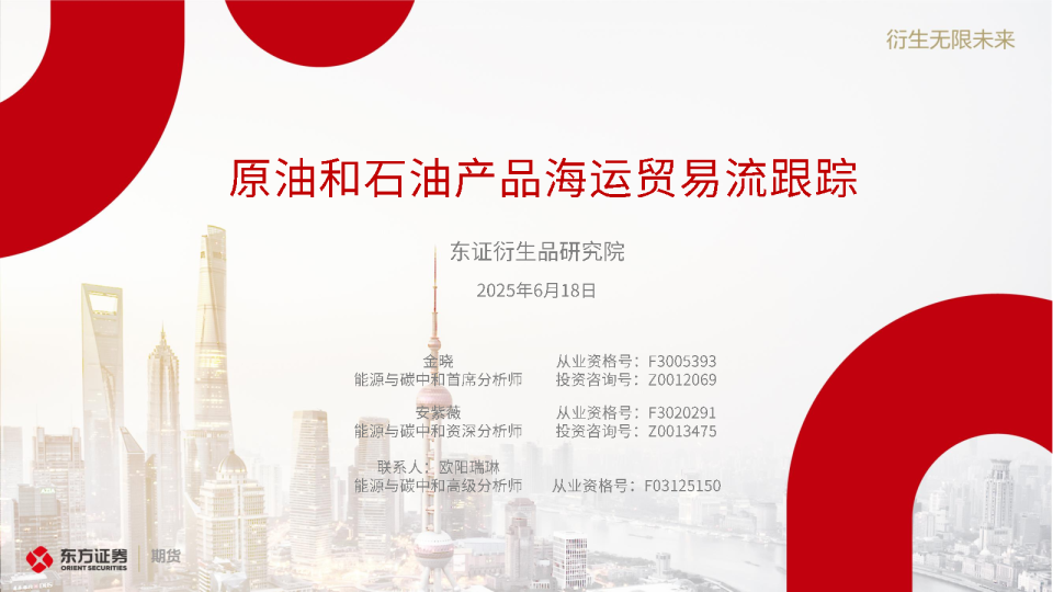 原油和石油产品贸易流跟踪