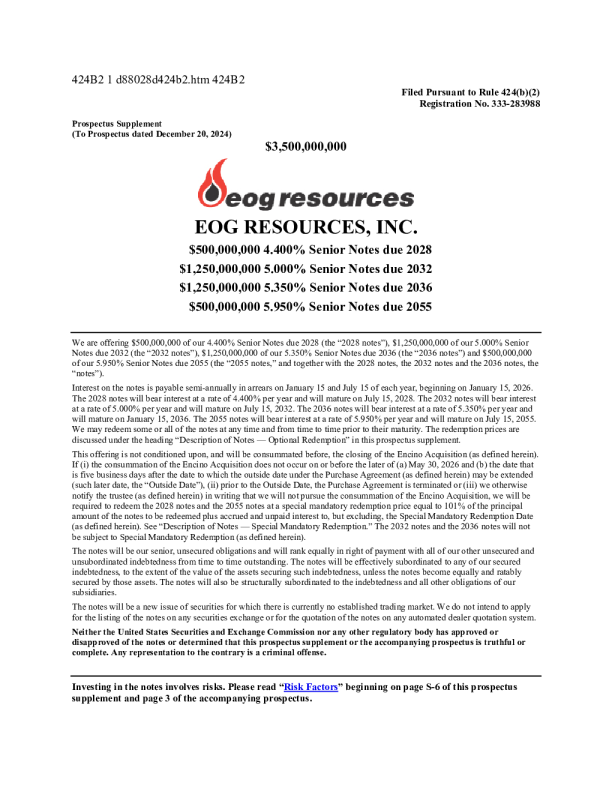 EOG能源美股招股说明书(2025-06-18版)