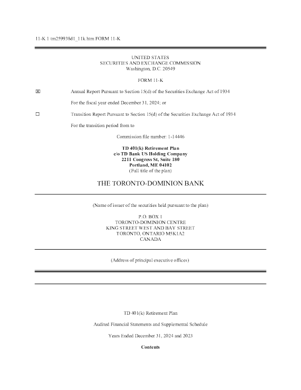 道明银行 2024年度报告