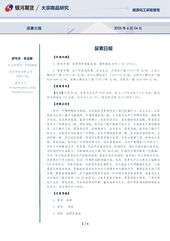 尿素日报