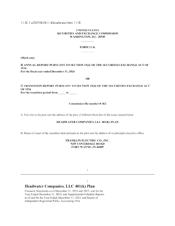 富兰克林电子 2024年度报告