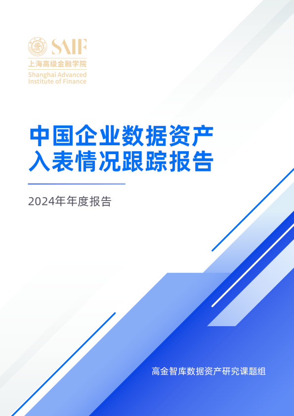 2024年年度报告：中国企业数据资产入表情况跟踪报告