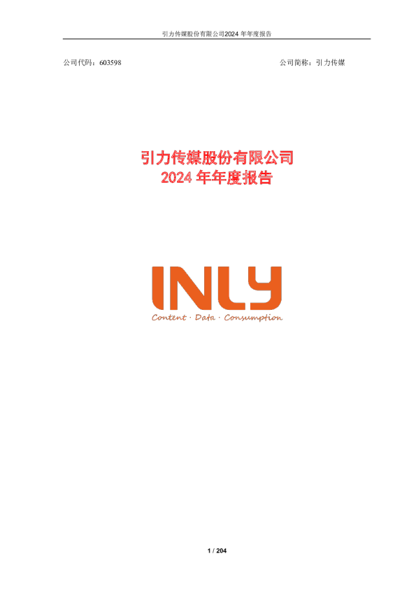 引力传媒:引力传媒:2024年年度报告(修订版2)