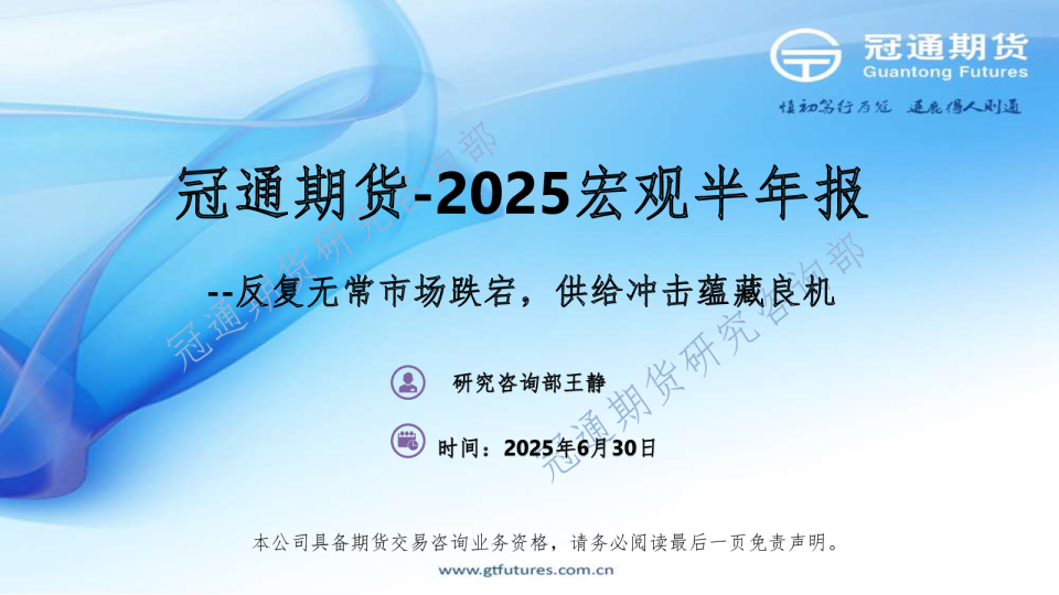 2025宏观半年报：反复无常市场跌宕，供给冲击蕴藏良机