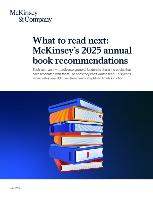 接下来要读什么：麦肯锡2025年度报告书籍推荐（英）